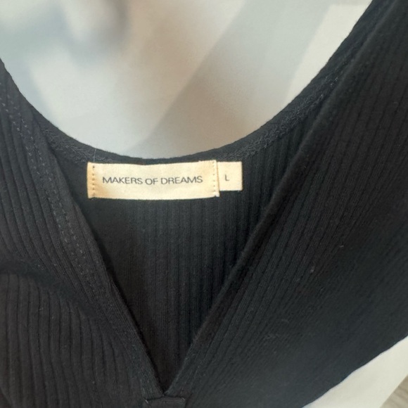 Chic Black Button-Front Mini Dress - Picture 2 of 3